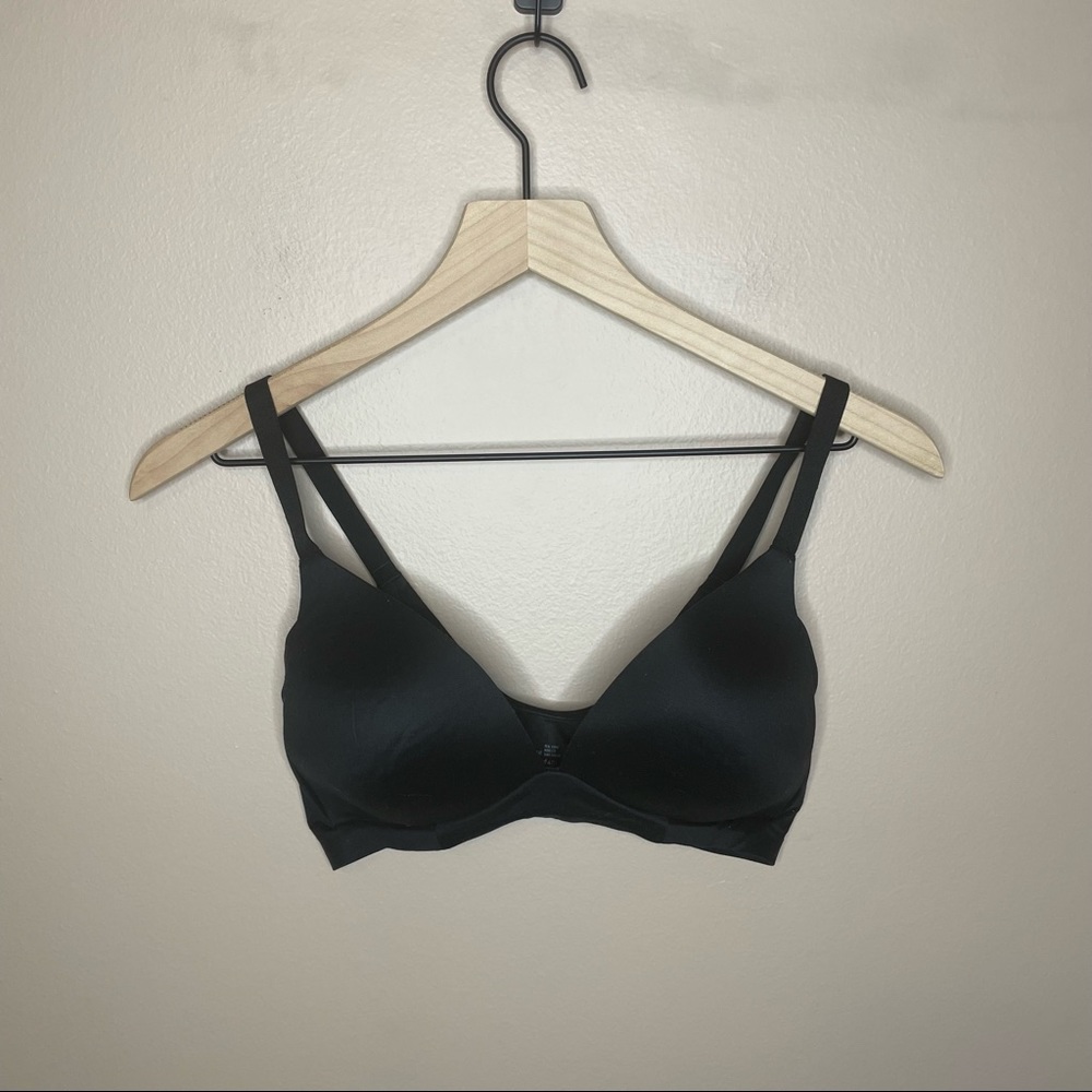 Aerie Black Real Sunnie Wireless Bra Size 34C